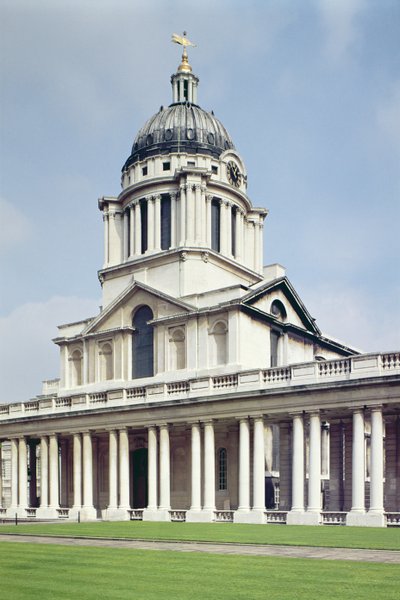 Esterno della Painted Hall, Vecchio Collegio Navale Reale, Greenwich, Londra da Unbekannt Unbekannt